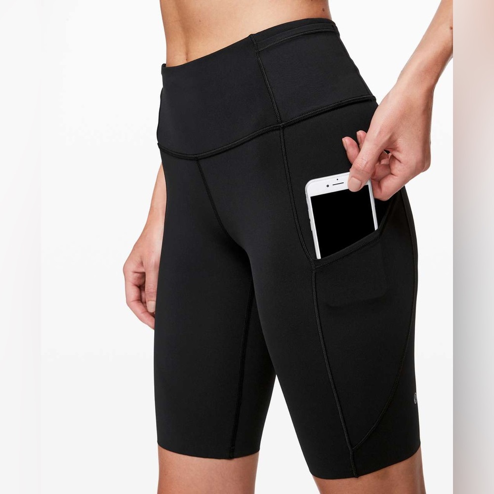 2 Pair - Lululemon Fast & Free High-Rise 10” (SIZE 8) WORN ONCE - BLACK